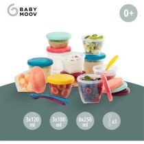 BABYMOOV Babybols Kit XXL MultiSet 12 pots de conservation + 3 cuiller