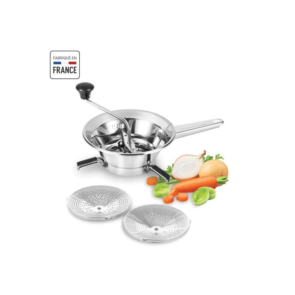 MOULINEX Classic Moulin a légumes 24 cm, Inox, pour bols jusqu'a 24 c