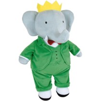 Peluche - JEMINI - Peluche Éléphant Babar +/- 40 cm - En peluche dou