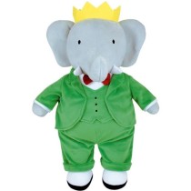 Peluche - JEMINI - Peluche Éléphant Babar +/- 40 cm - En peluche dou