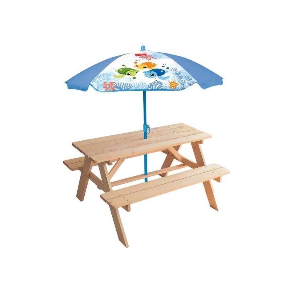 Mobilier de jardin - FUN HOUSE - Table pique-nique en bois Ma Petite C