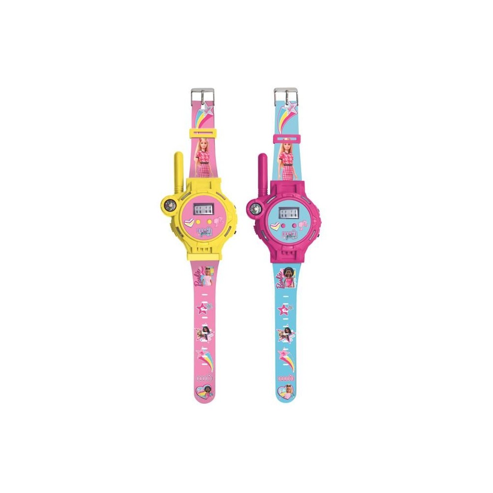 Montre digitale Barbie avec fonction talkie-walkie portée jusqu'a 200