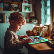 Tablette éducative bilingue parlante ABC avec touches tactiles et éc