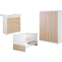 Chambre bébé complete - Lit évolutif 70 X 140 cm + Commode a langer