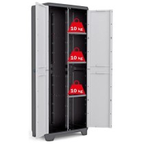 KIS Armoire de rangement utilitaire Linear - 68 x 39 x 173 cm - Noir e