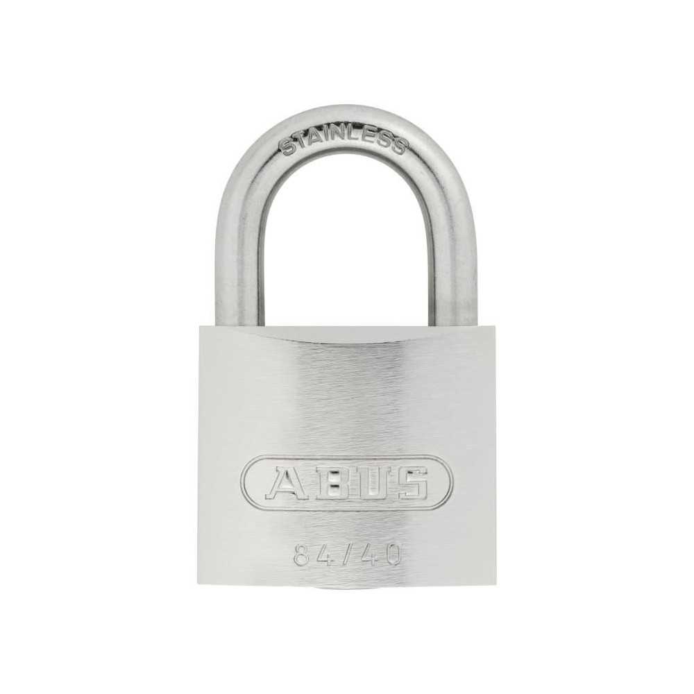 Cadenas en laiton massif - ABUS - 84IB/40 - Anse inox - Pieces intéri