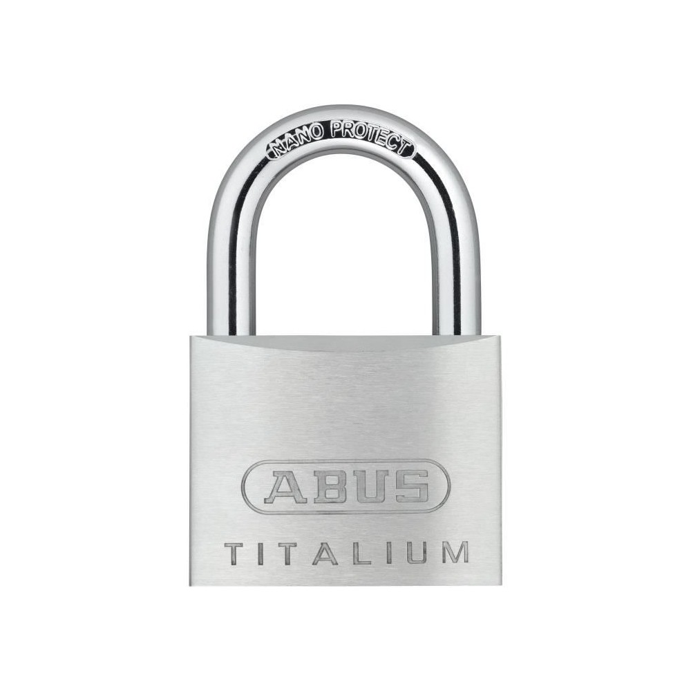 Cadenas - ABUS - 64TI/50 Titalium - Corps aluminium - Clé paracentriq