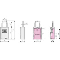 Boîte a clés - ABUS - 797 LED KeyGarage B - Anse - Code numérique p