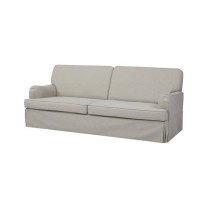 LUZ Canapé convertible - Tissu Beige - L 206 x P 95 x H 81 cm