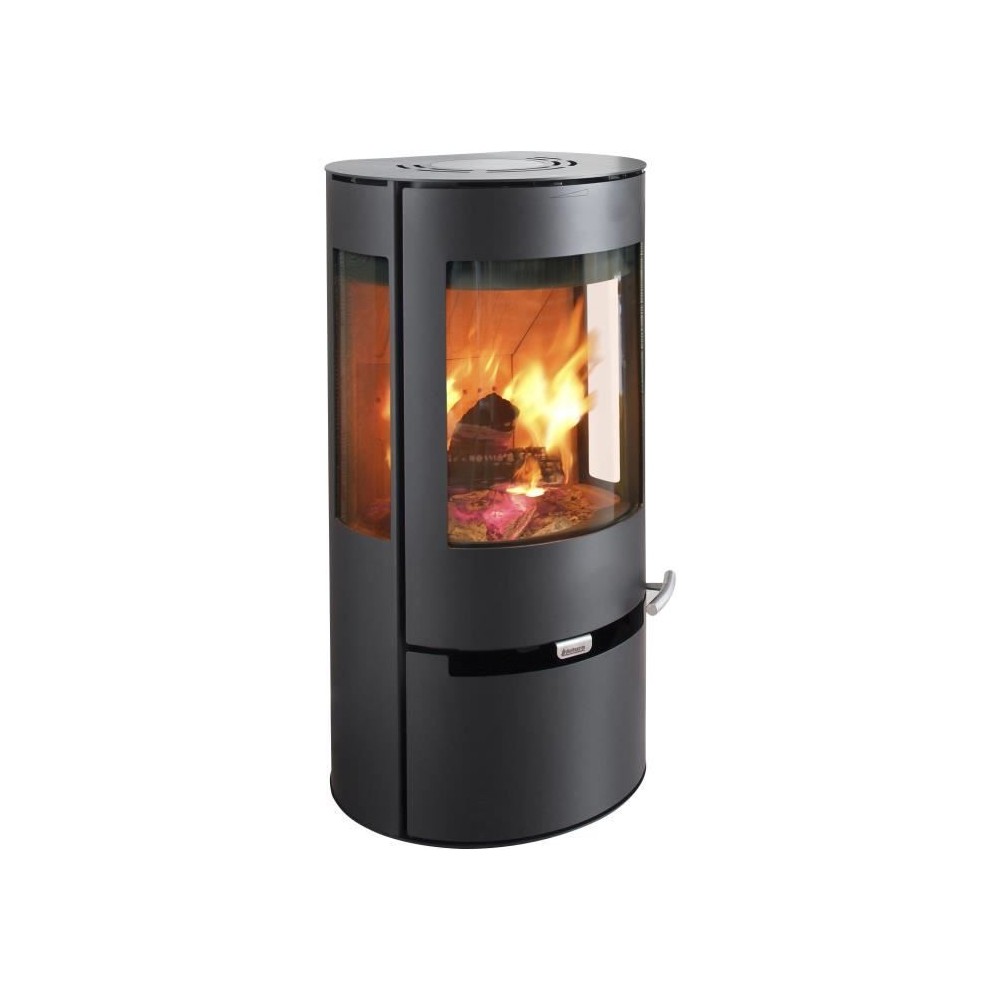 Poele a bois - ADURO 9 - 50291 - 6 KW - Noir