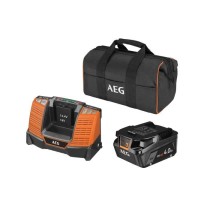 AEG - 1 batterie Pro lithium 18V 4,0 Ah HIGH DEMAND, chargeur, en sac