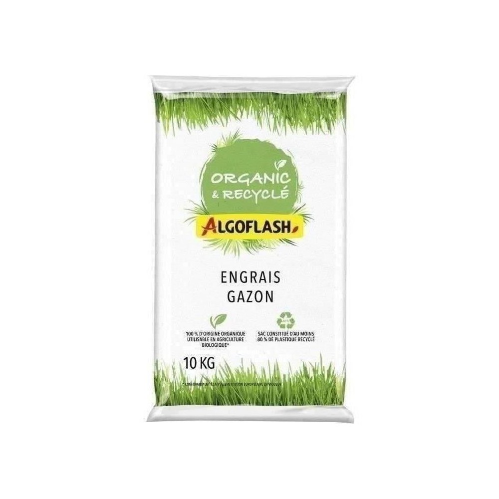 Engrais Gazon 100% Végétal - ALGOFLASH NATURASOL NATURASOL - Organic