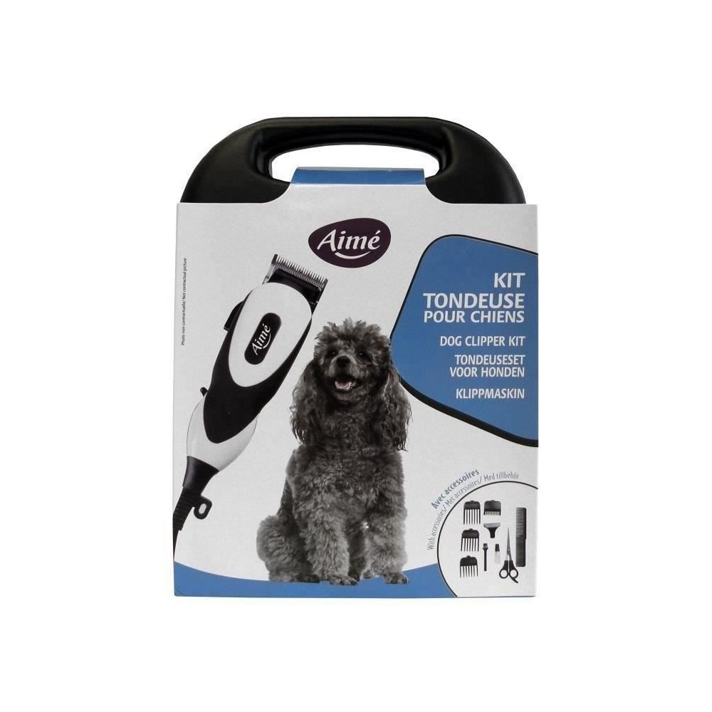 AIME Coffret Tondeuse électrique - 12 W - Pour chien