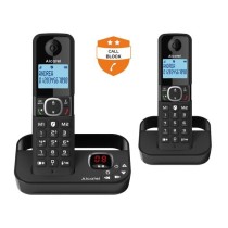 Téléphone fixe sans fil - ALCATEL - F860 voice duo noir - Avec fonct