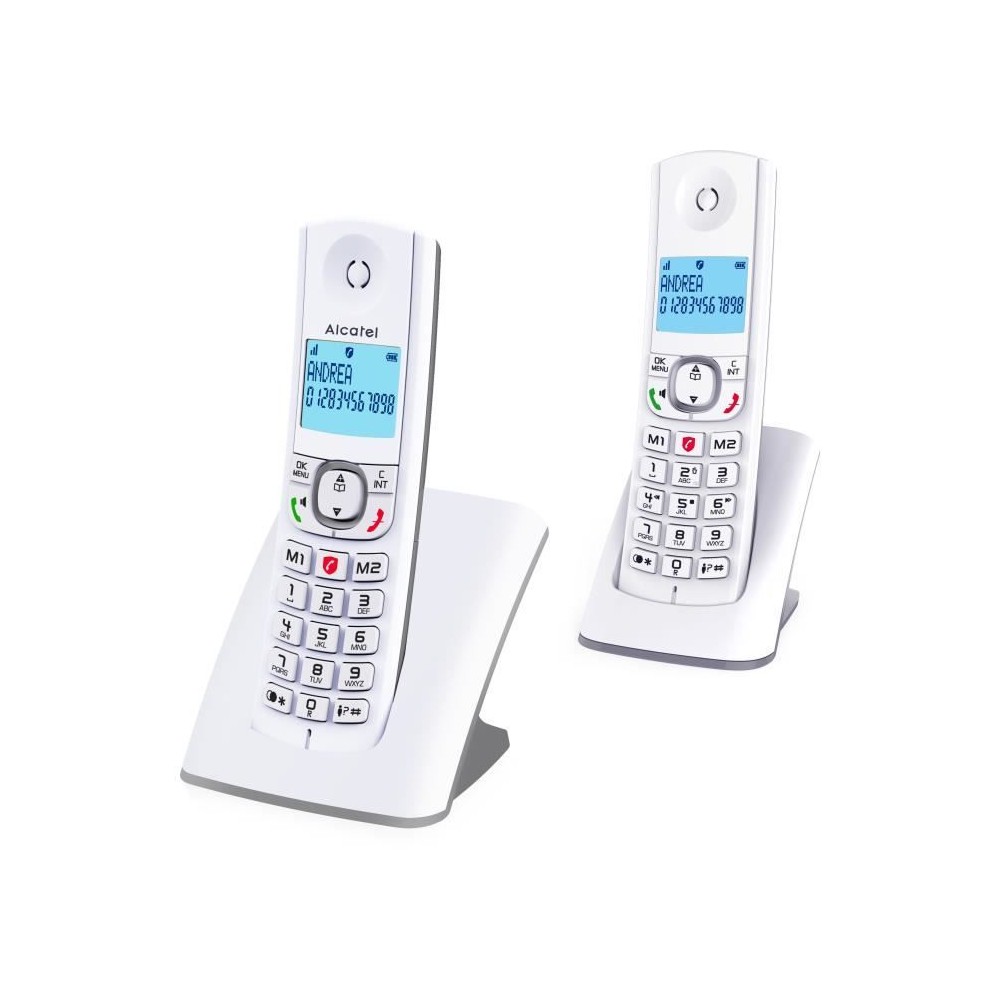 Téléphone sans fil - ALCATEL - F530 Duo - 2 combinés, blocage d'app