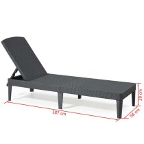 Keter Chaise longue Jaipur Graphite 235162 420017