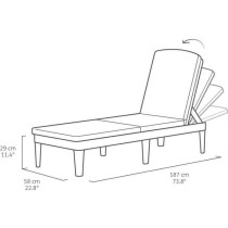 Keter Chaise longue Jaipur Graphite 235162 420017