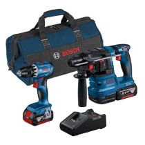 Combo-kit - BOSCH - GSR 18V-45 + GBH 18V-22 - Batterie 4,0 Ah - Perceu