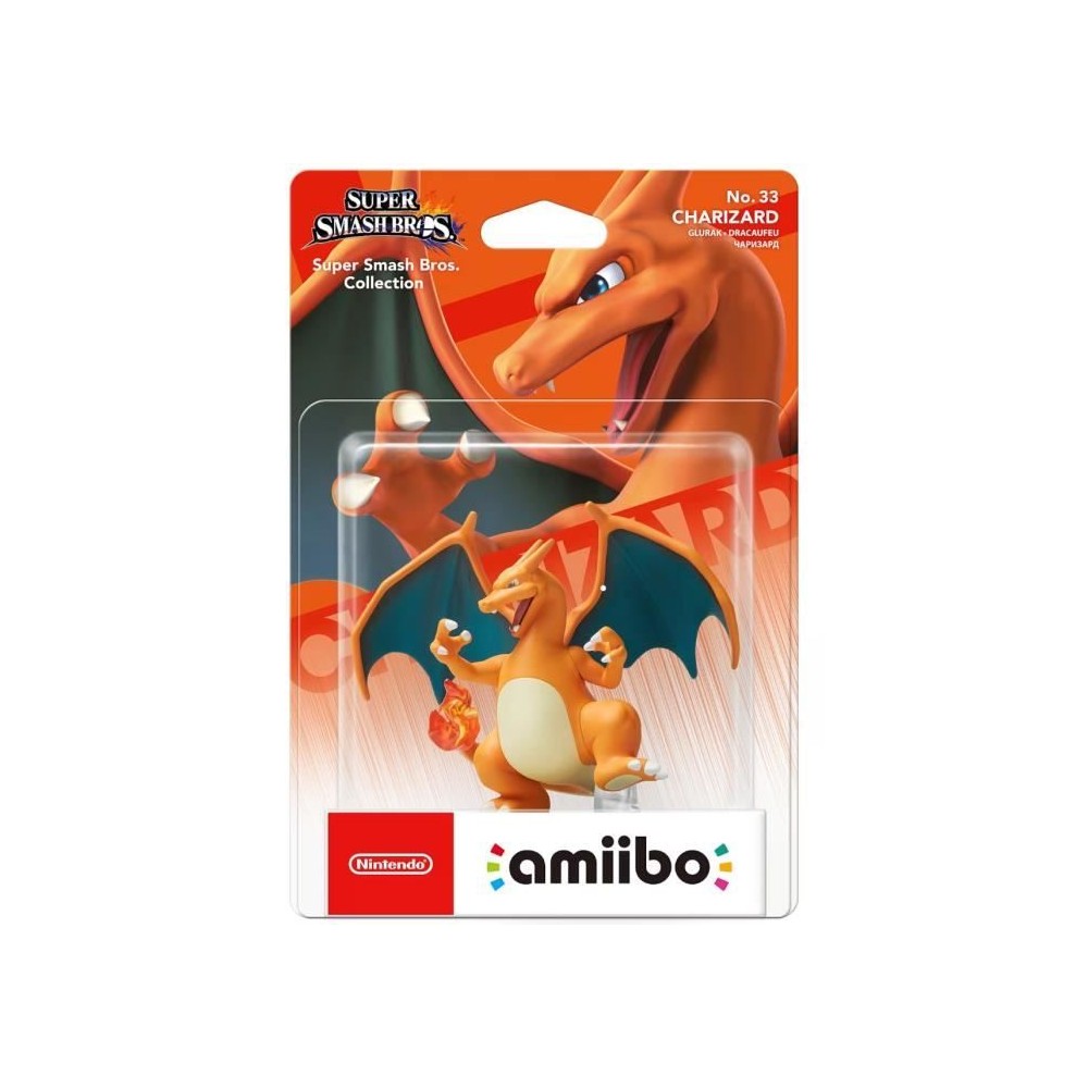 Figurine Amiibo - Dracaufeu N°33 • Collection Super Smash Bros.