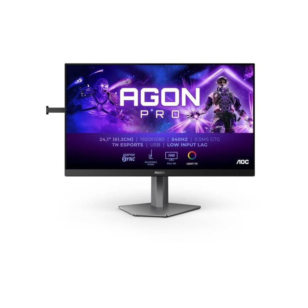 Écran PC - AOC - AG246FK - 24 FHD - Dalle TN - 540Hz - 0,5ms - Ajusta