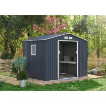 Abri de jardin en métal 5,29 m² - 277 x 191 x 202 cm - Kit d'ancrag