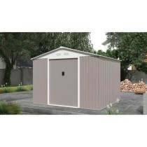 Abri de jardin en métal 7,06 m² - 277 x 255 x 202 cm - Kit d'ancrage