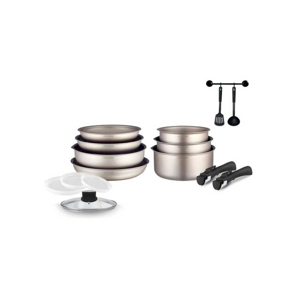 Batterie de cuisine Arthur Martin AM133CH 15 pieces - Aluminium - Poig