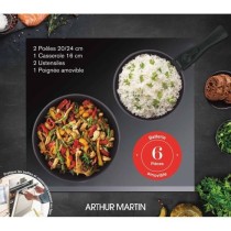 Batterie de cuisine - Tous feux dont induction - Arthur Martin - AM958