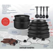 Batterie de cuisine - Tous feux dont induction - Arthur Martin - AM053