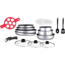 Batterie de cuisine Arthur Martin AM3950 16 pieces - Aluminium - Poign