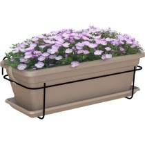 ARTEVASI - Kit balcon Jardiniere venezia 50cm taupe 50 x 19,5 x h16,3