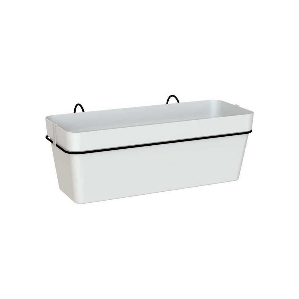 Jardiniere ARTEVASI - Kit balcon Capri RE 50cm blanc - Avec réserve d