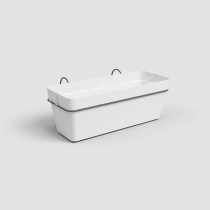 Jardiniere ARTEVASI - Kit balcon Capri RE 50cm blanc - Avec réserve d