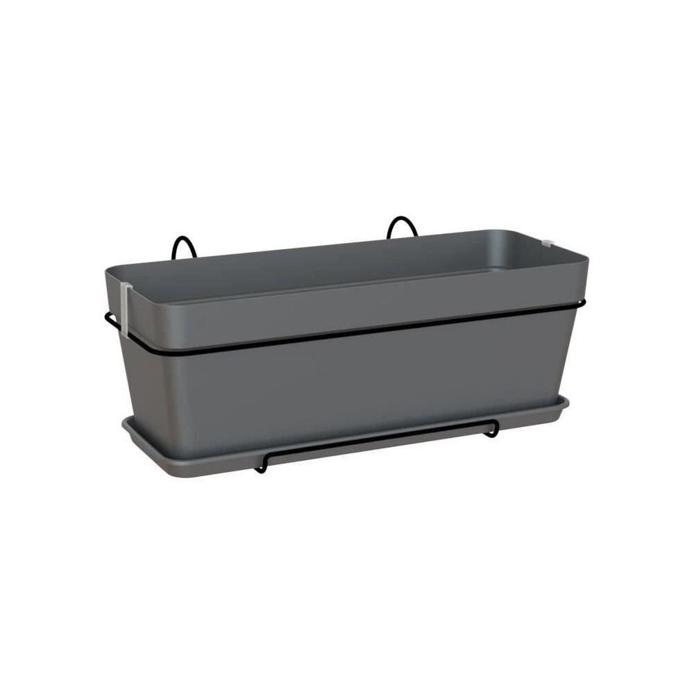 ARTEVASI - Kit Jardiniere capri 50cm v2 anthracite 50,2 x 28,5 x h20,7