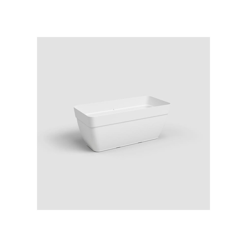 Jardiniere CAPRI CAMPANA XL - Plastique - 80 cm - Blanc - ARTEVASI