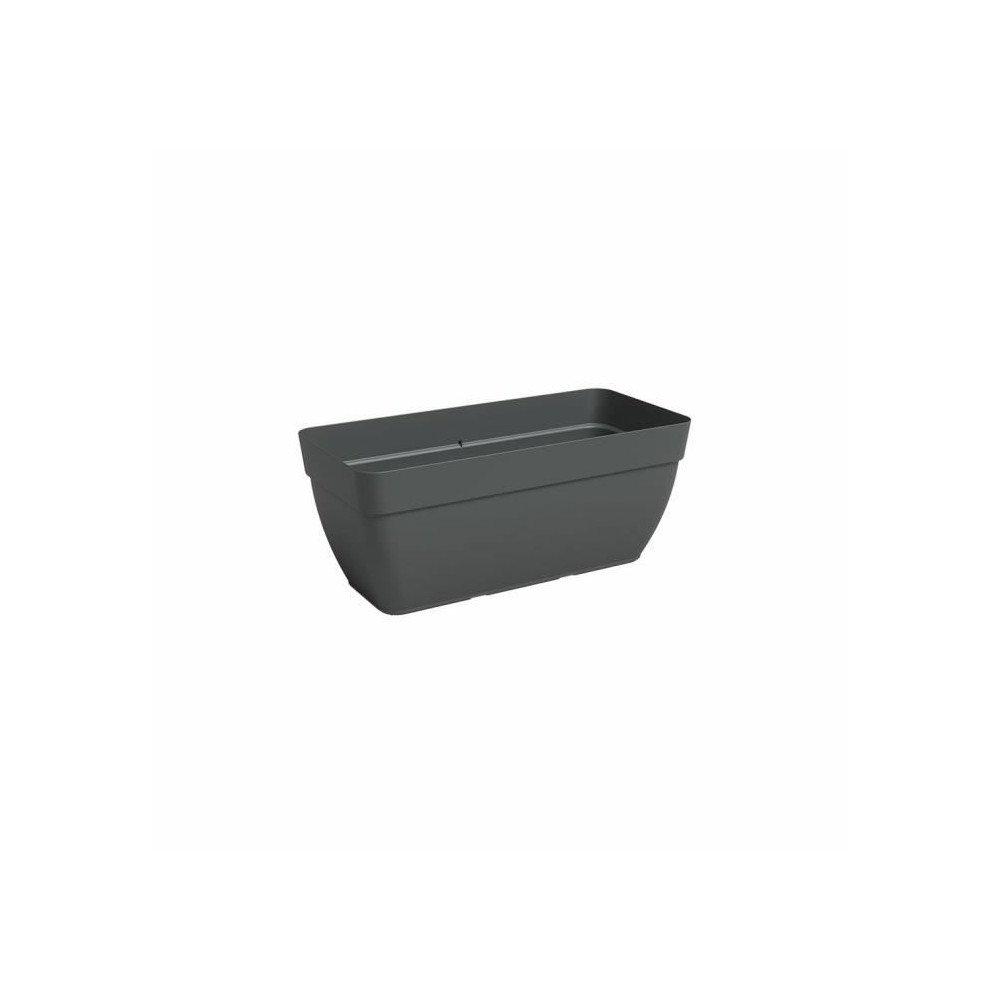 Jardiniere CAPRI CAMPANA XL - Plastique - 80 cm - Anthracite - ARTEVAS