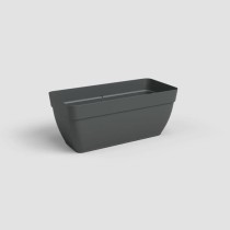 Jardiniere CAPRI CAMPANA XL - Plastique - 80 cm - Anthracite - ARTEVAS