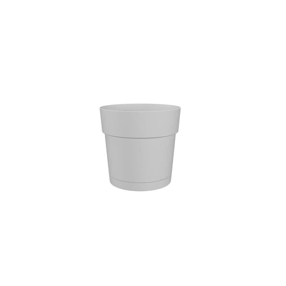 Pot a fleurs et plantes rond CAPRI LARGE - Plastique - Réservoir d'ea