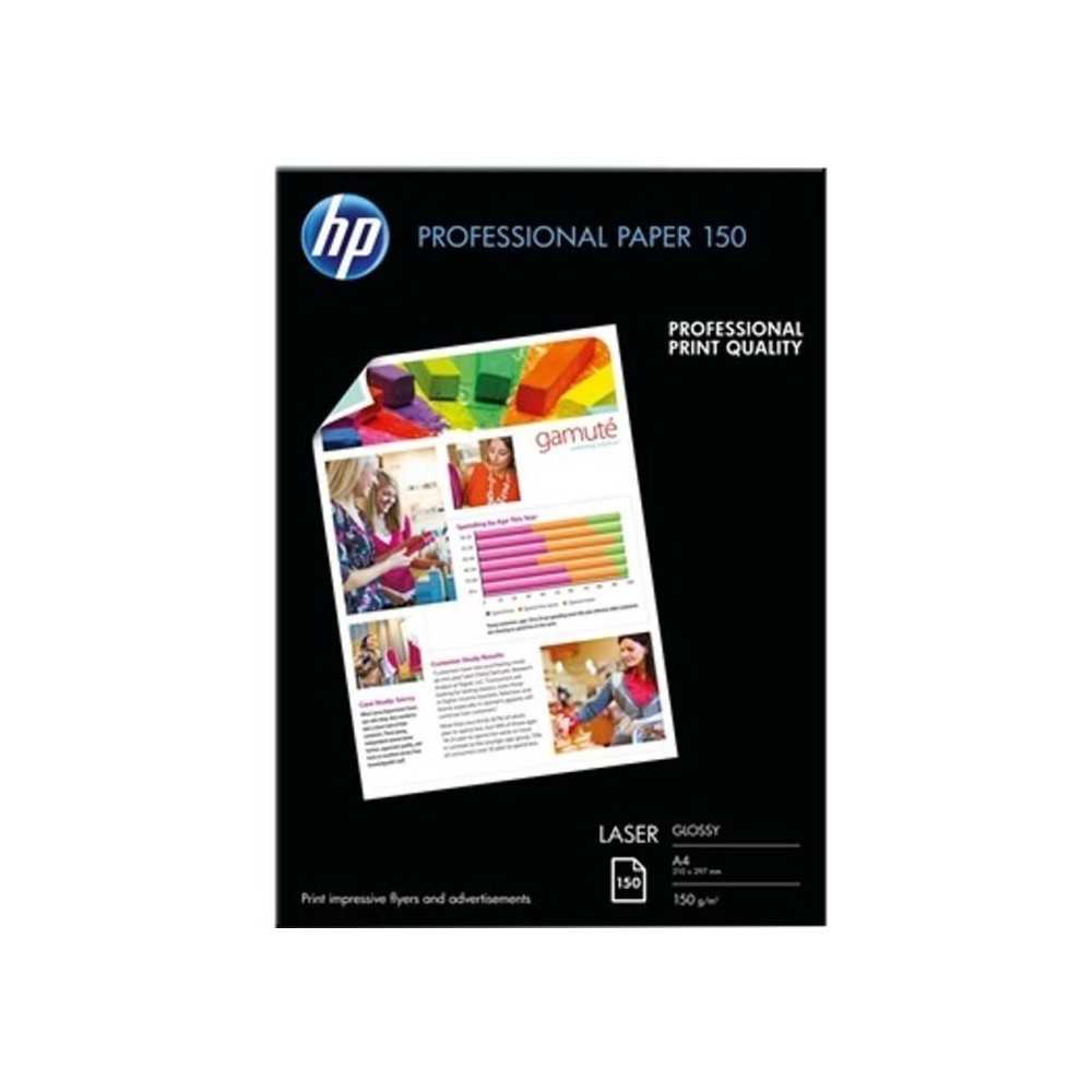 Papier photo brillant HP Professional 150 GSM - 150 feuilles - A4 - co