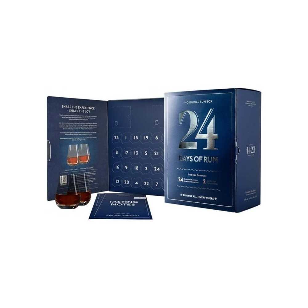 Cadeau Noël - Coffret dégustation Rhum - 24 Days of Rum - 24 rhums d