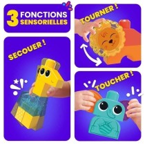 Jeu de construction SAFARI DES SENS MEGABLOKS - Girafe clochette, lion