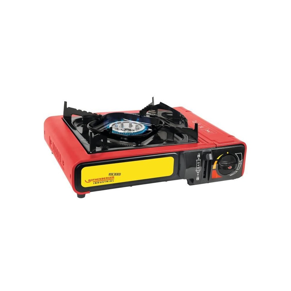 Réchaud a gaz - ROTHENBERGER - GOURMET RS 220 - 2000 W - Rouge et noi