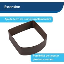 Tunnel d'extension pour porte - PETSAFE - MICROSHIP - Brun