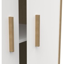 Armoire 2 portes - NAILI - Hamilton / Blanc mat - 89,1 x 50 x 183 cm -