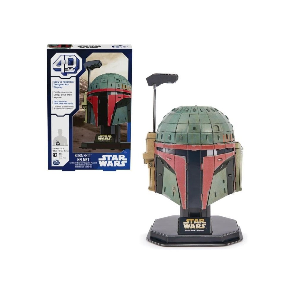 SPIN MASTER CASQUE BOBA FETT Star Wars 4D Build