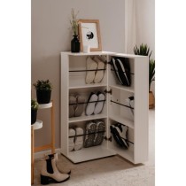 Meuble a chaussures - Finori - Satos - Blanc - 12 Paires - 100 x 110 x