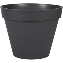 EDA Pot de fleur rond Toscane - Ø 40 x H 32 cm - 23 L - Gris anthraci