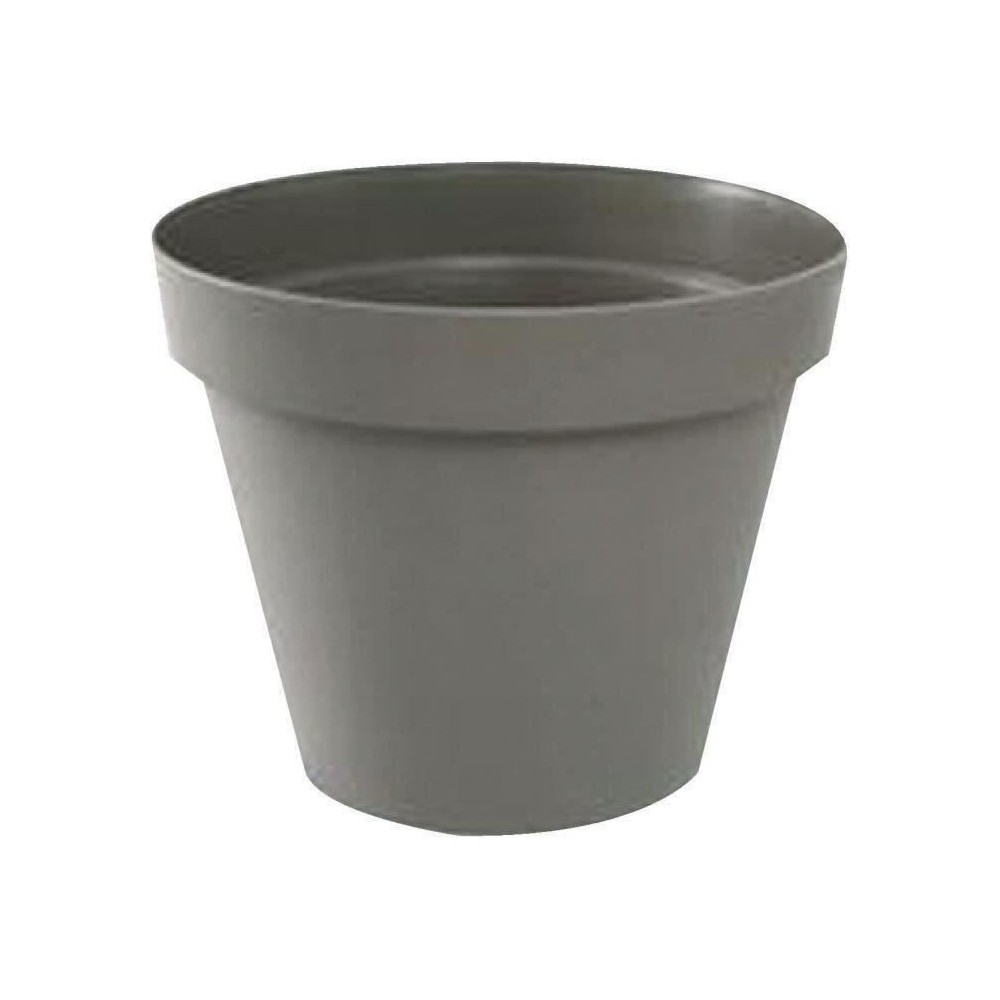 Pot de fleur rond Toscane - EDA PLASTIQUE - Ø 30 x H 26 cm - 10 L - T