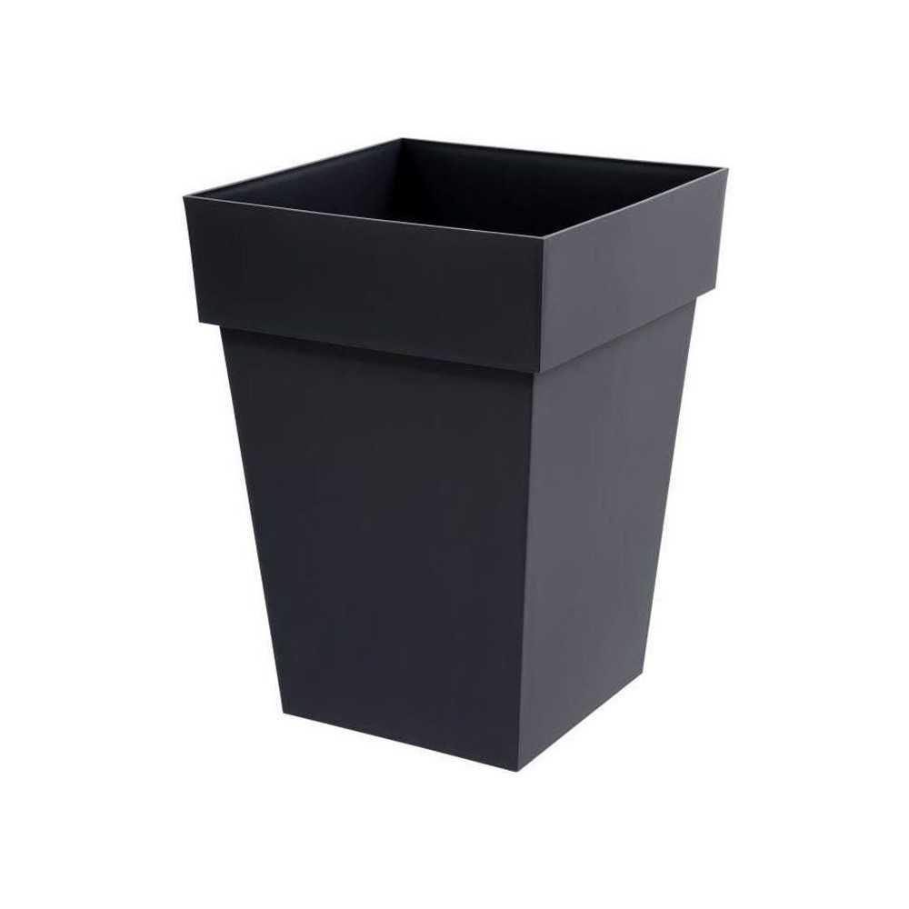 EDA Pot de fleur mi-haut carré Toscane - 39 x 39 x H 53 cm - 51 L - G