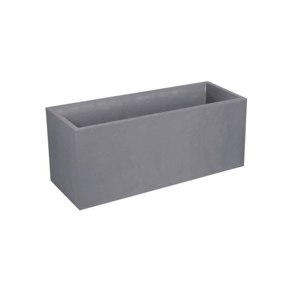 Jardiniere Volcania - EDA Plastiques - 99,5 x 39 x 43 cm - 98 L - Gris